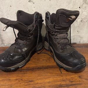 Columbia Men's Dark Brown and Black Waterproof Hiking Boots